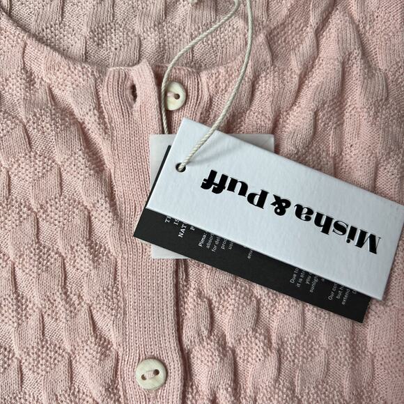 Misha & Puff English Rose Block Stitch Patty Peplum Top - Picture 5 of 5